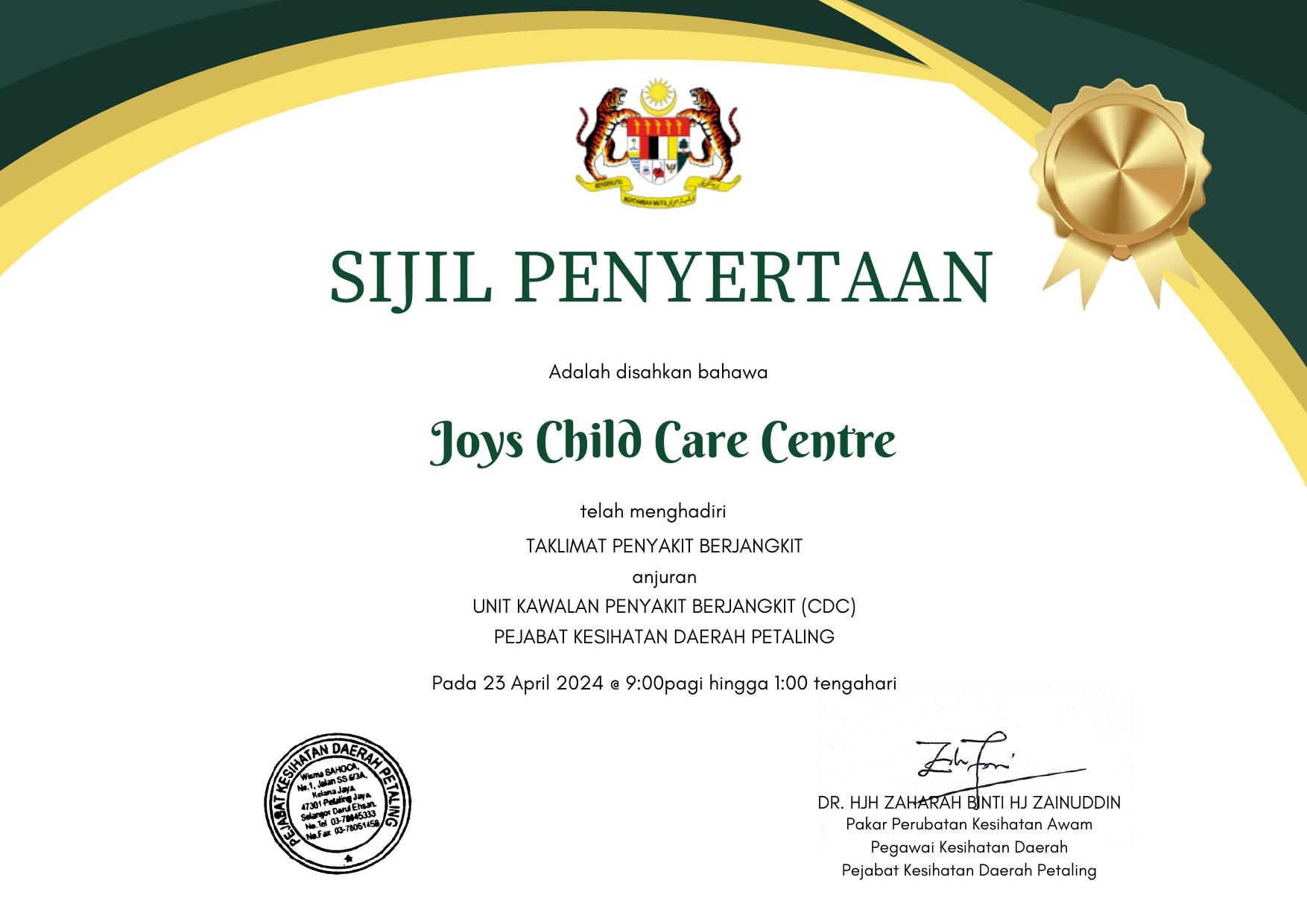 Joys Child Care Centre