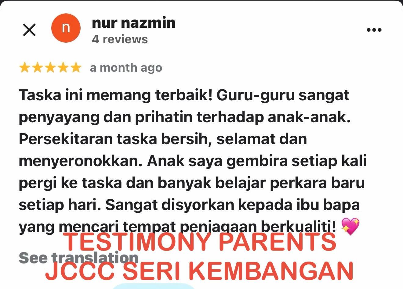 Testimoni nur nazmin