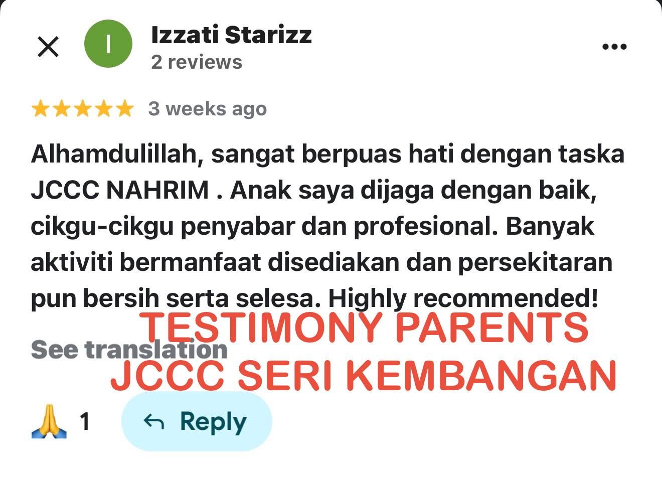 Testimoni Izzati Starizz