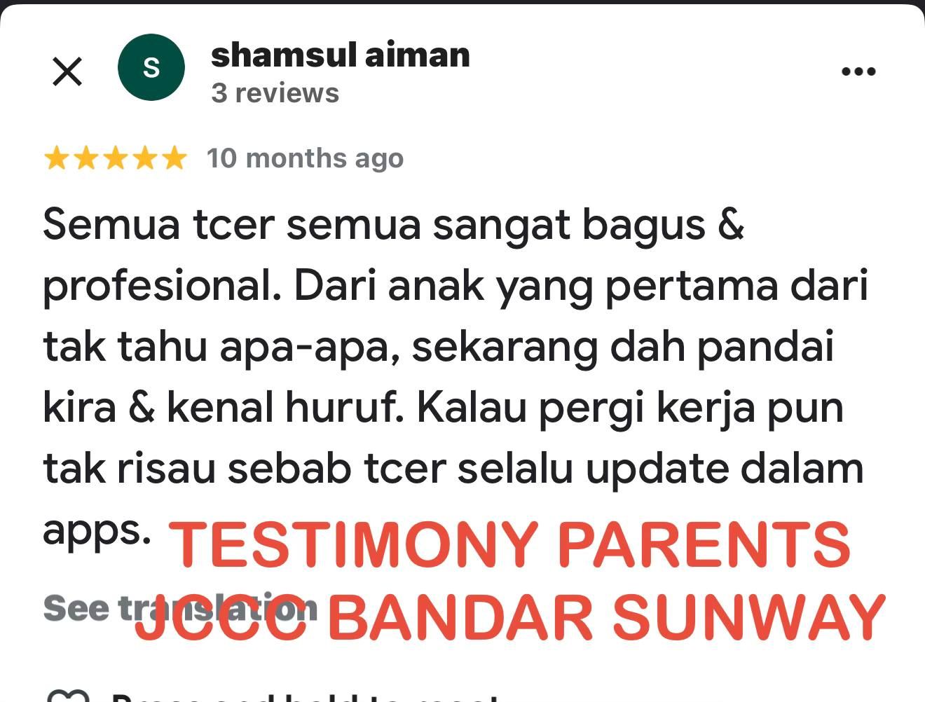 Testimoni Shamsul Aiman
