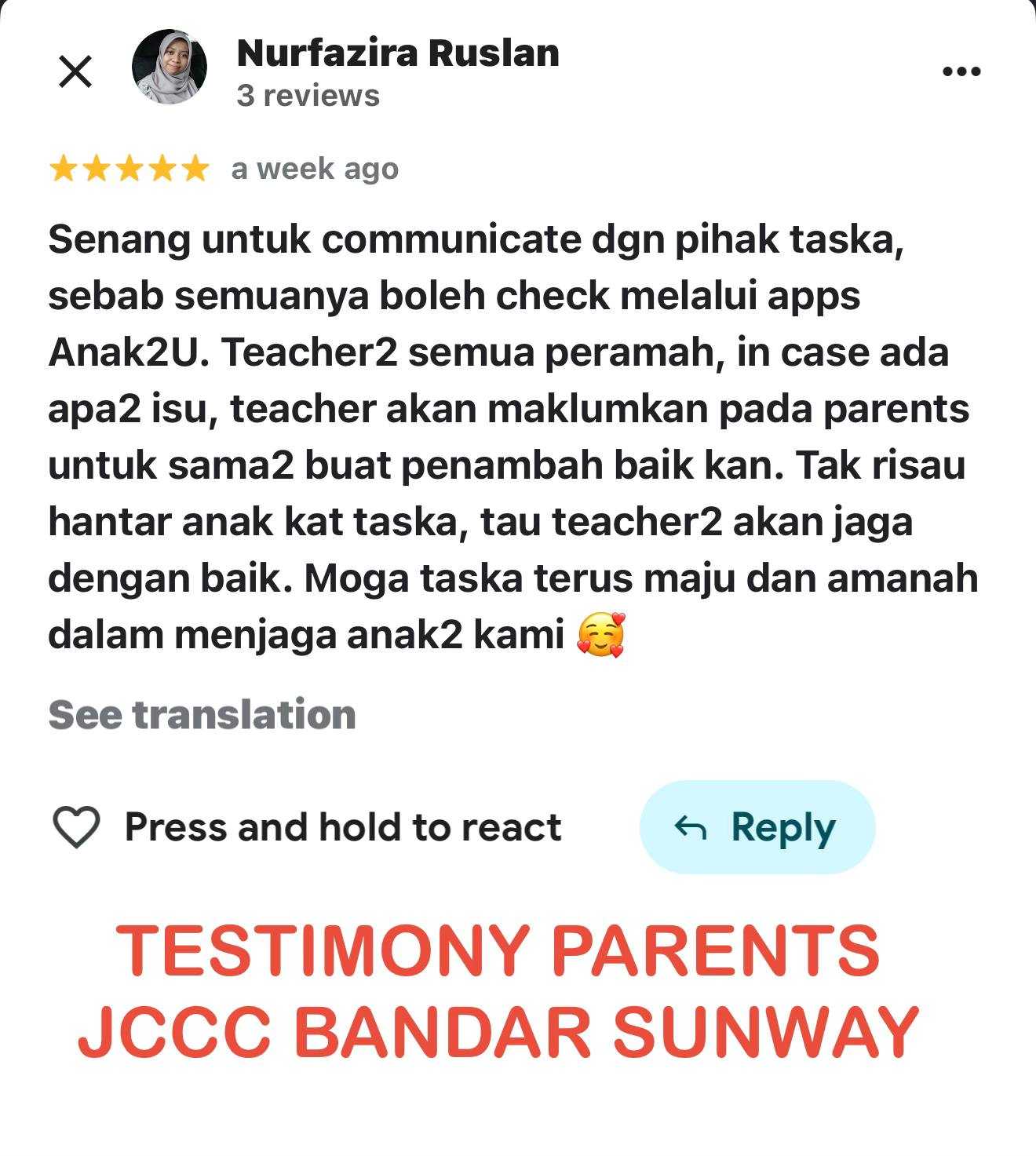 Testimoni Nurfazira Ruslan