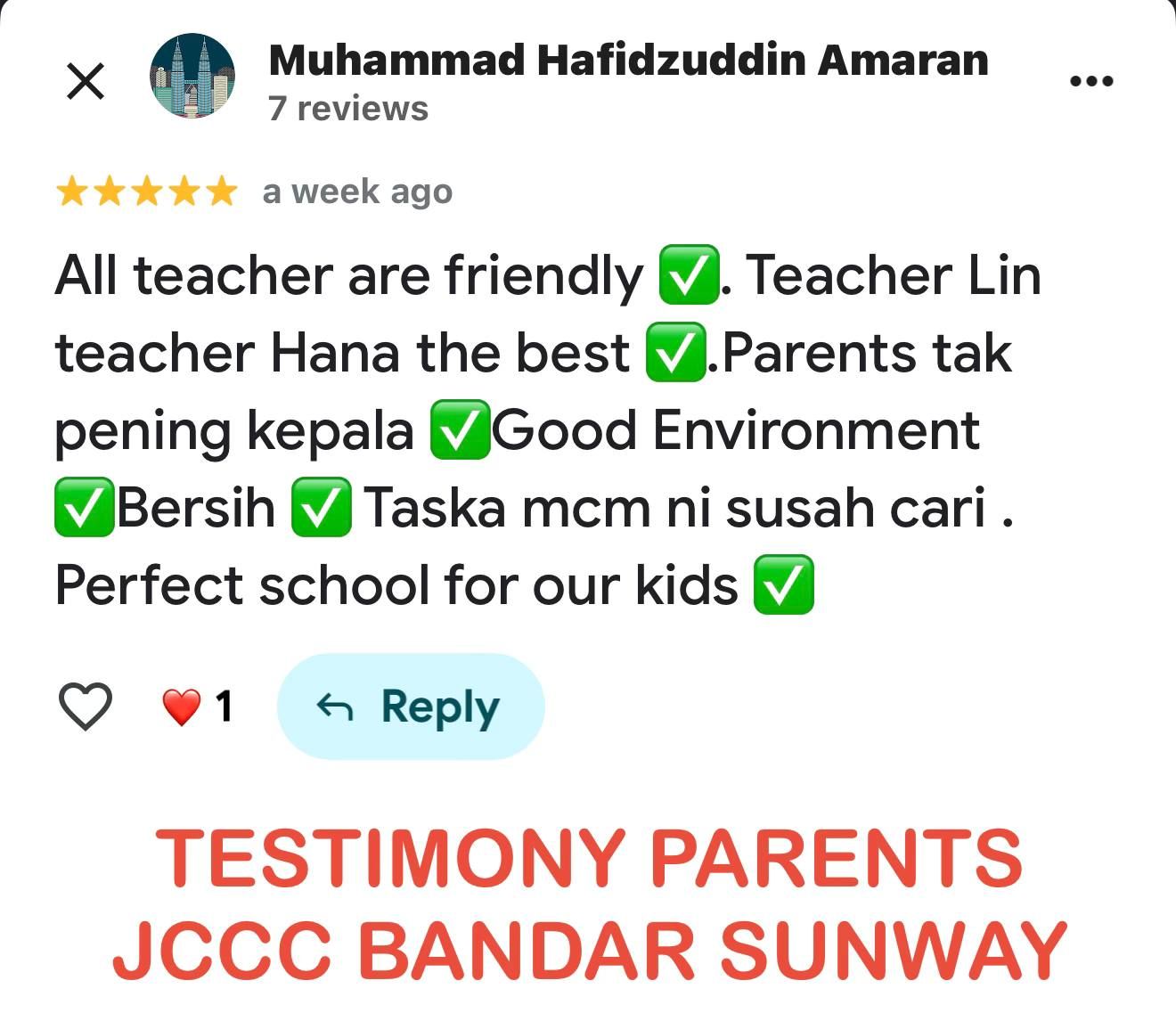 Testimoni Muhammad Hafidzuddin Amaran