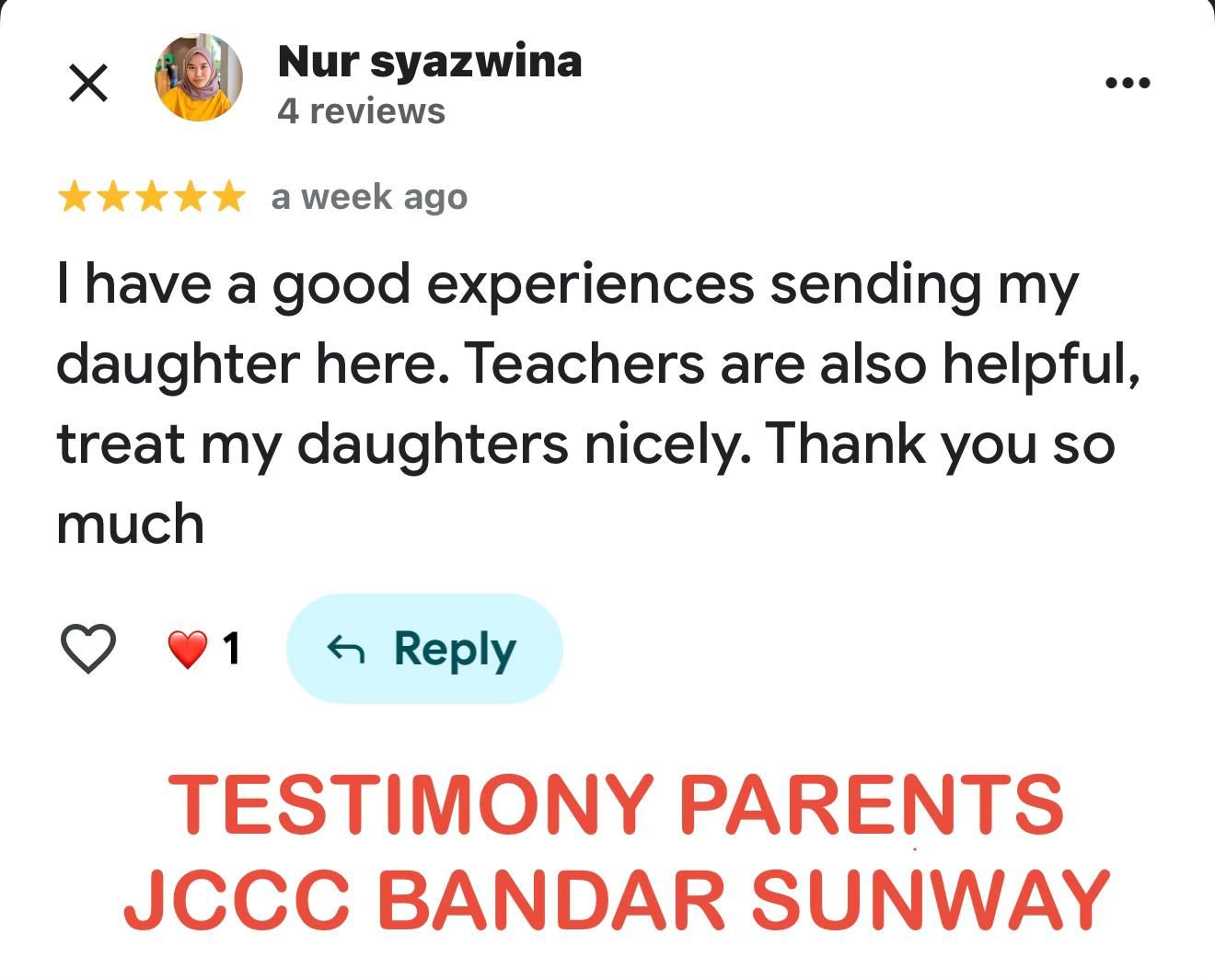Testimoni Nur Syazwina